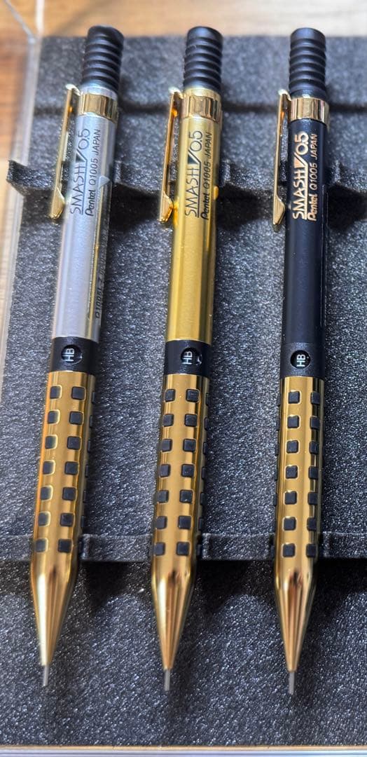 全種類 3本セット【韓国限定日本未発売品】ぺんてるスマッシュ0.5mm海外限定