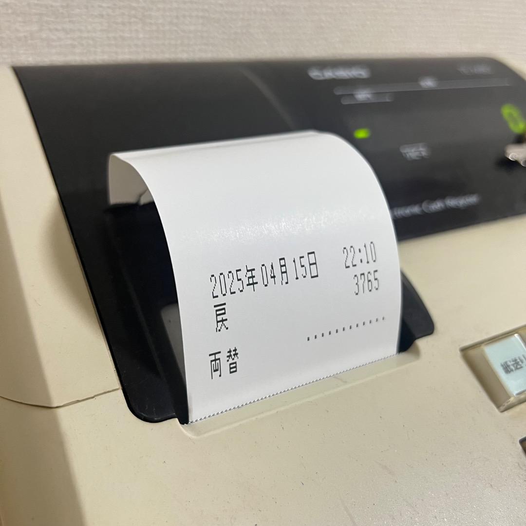 カシオレジスター TE-M80 品 人気機種感熱紙 送料無料