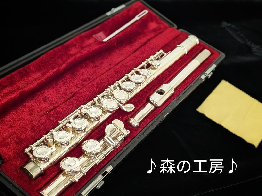 値下げ‼️中古フルート専門店‼️銀メッキ　ヤマハフルート YFL211S Eメカ