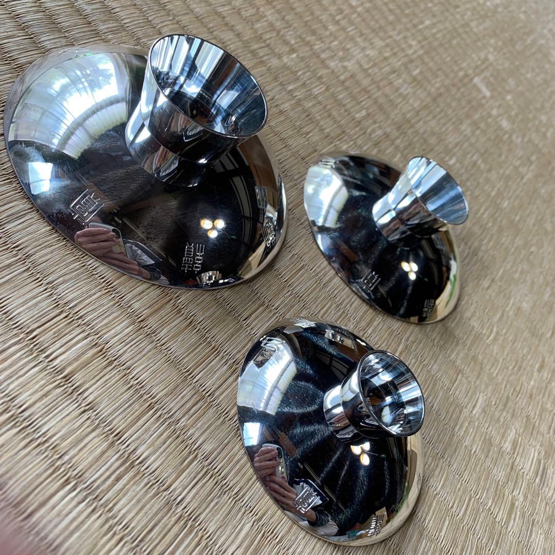 銀盃 3点セット 純銀 シルバー 大蔵省 造幣局 勤続賞 大蔵大臣 - メルカリ