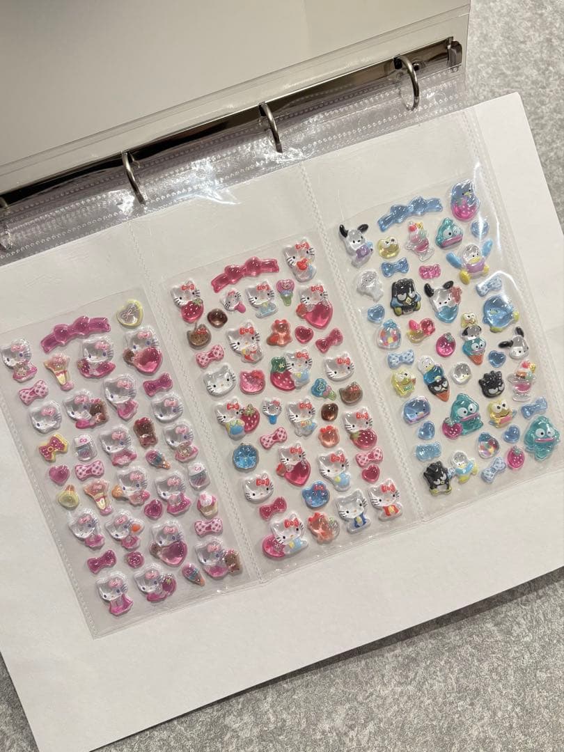 シール帳完成品　A4 ファイル 1冊 33シート　ボンドロ　24h発送　平成女児