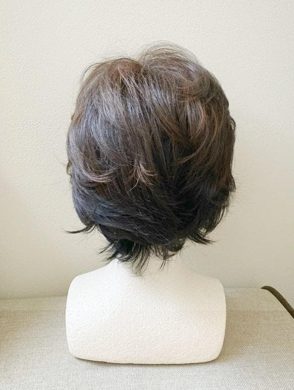 うらら　マリブ　メッシュレイヤーショート　ダークブラウンMIX