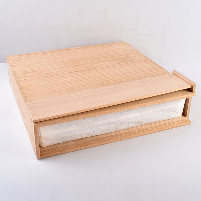 茶道具 輪島塗 若島孝雄作 真塗 炉縁 共箱 V 8428A