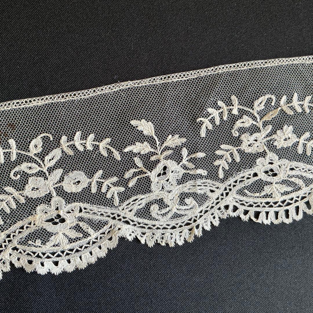 3】ベルギーアンティーク 手仕事 ブリュッセル デュシェスレース