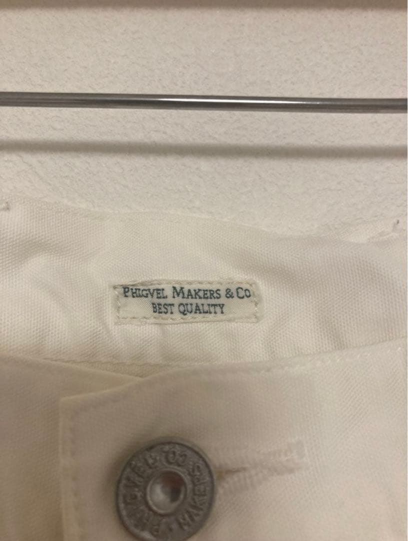 PHIGVEL MAKERS & CO. ホワイト チノパン