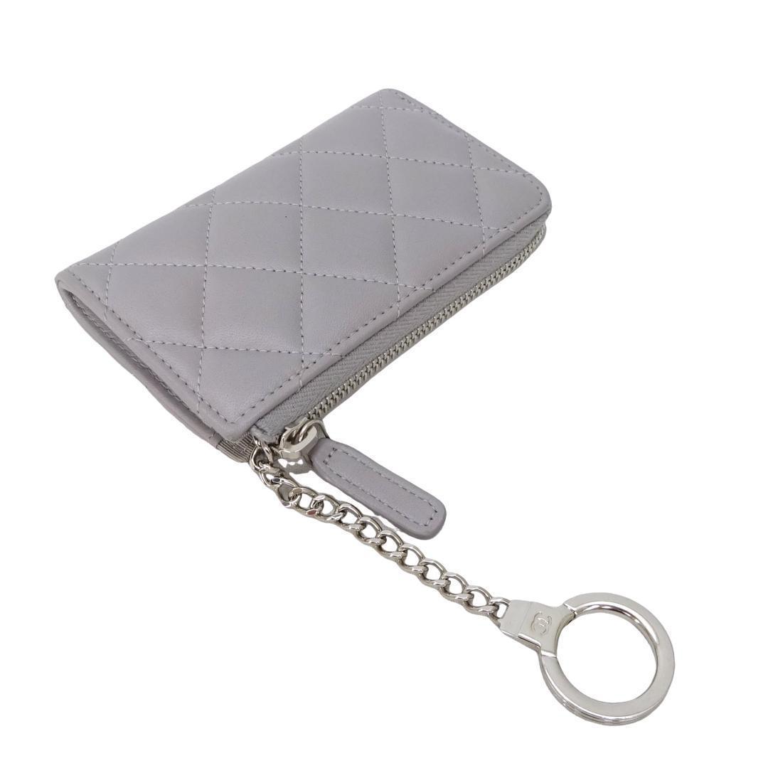 本物 美品■シャネル■スモールウォレット マトラッセ キーホルダー ケース
