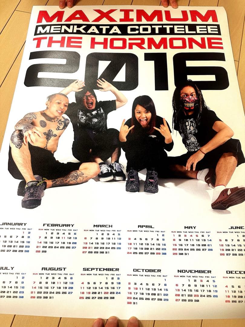 2016年マキシマムザホルモンカレンダー2枚セット 新品未使用 - メルカリ