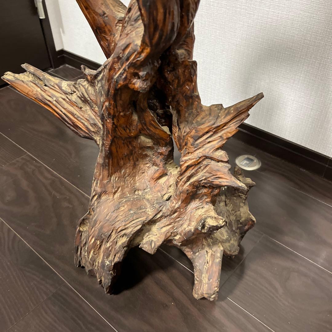 天然木の置物】 ＊サイズ（約）：最大幅35cm 、高さ83cm 天然木 置物