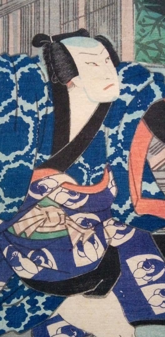 歌川国貞 浮世絵 役者絵 木版画 豊國画 アンティーク 江戸時代 江戸