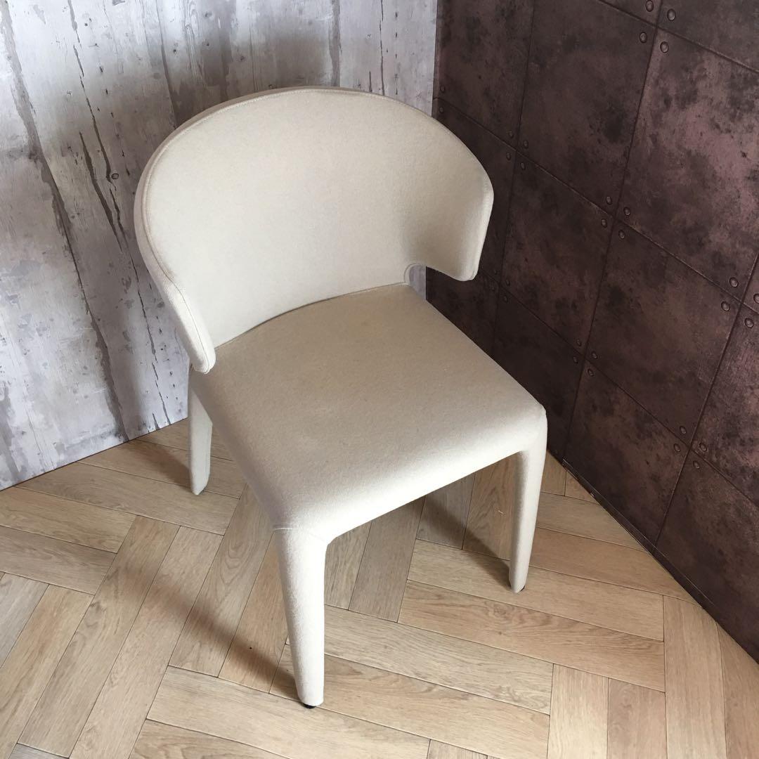 カッシーナ 367HOLA 白皮張りアームチェアー4組セット