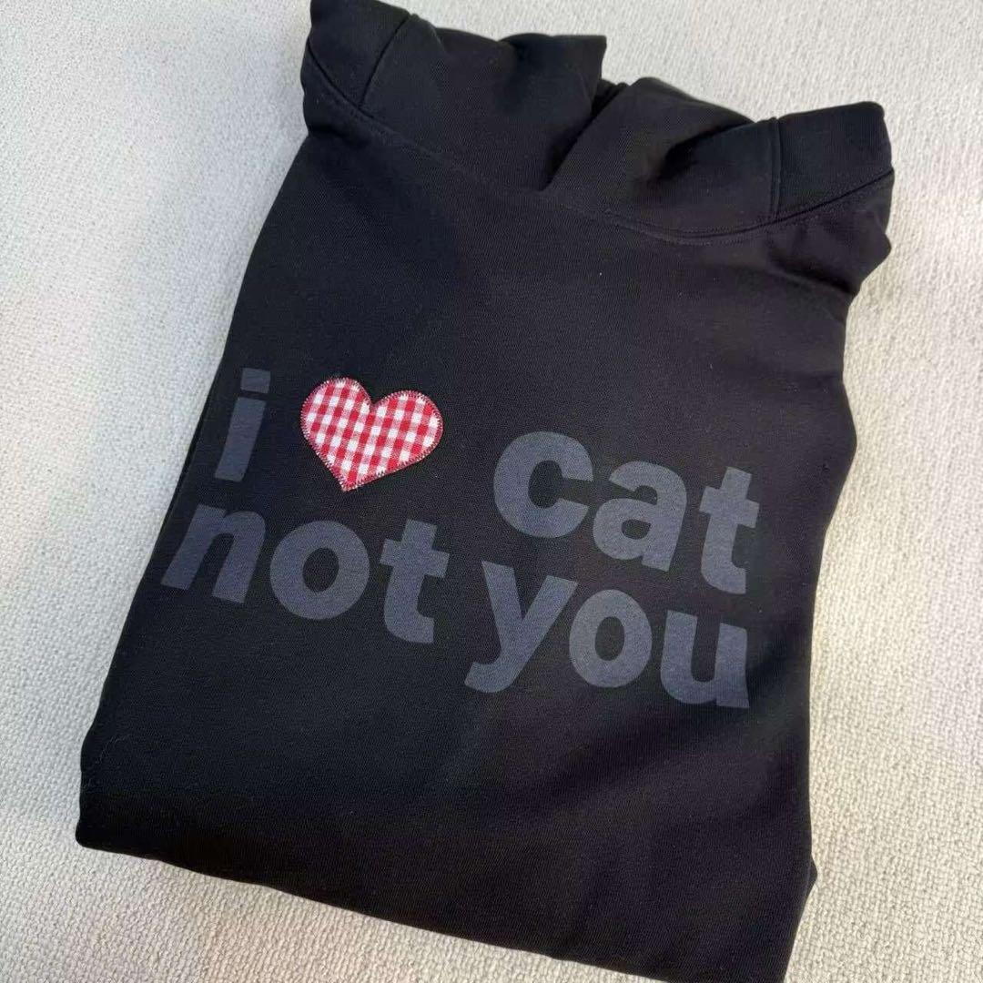 ITZAVIBE I Love Cat Not You Cat Ear パーカー