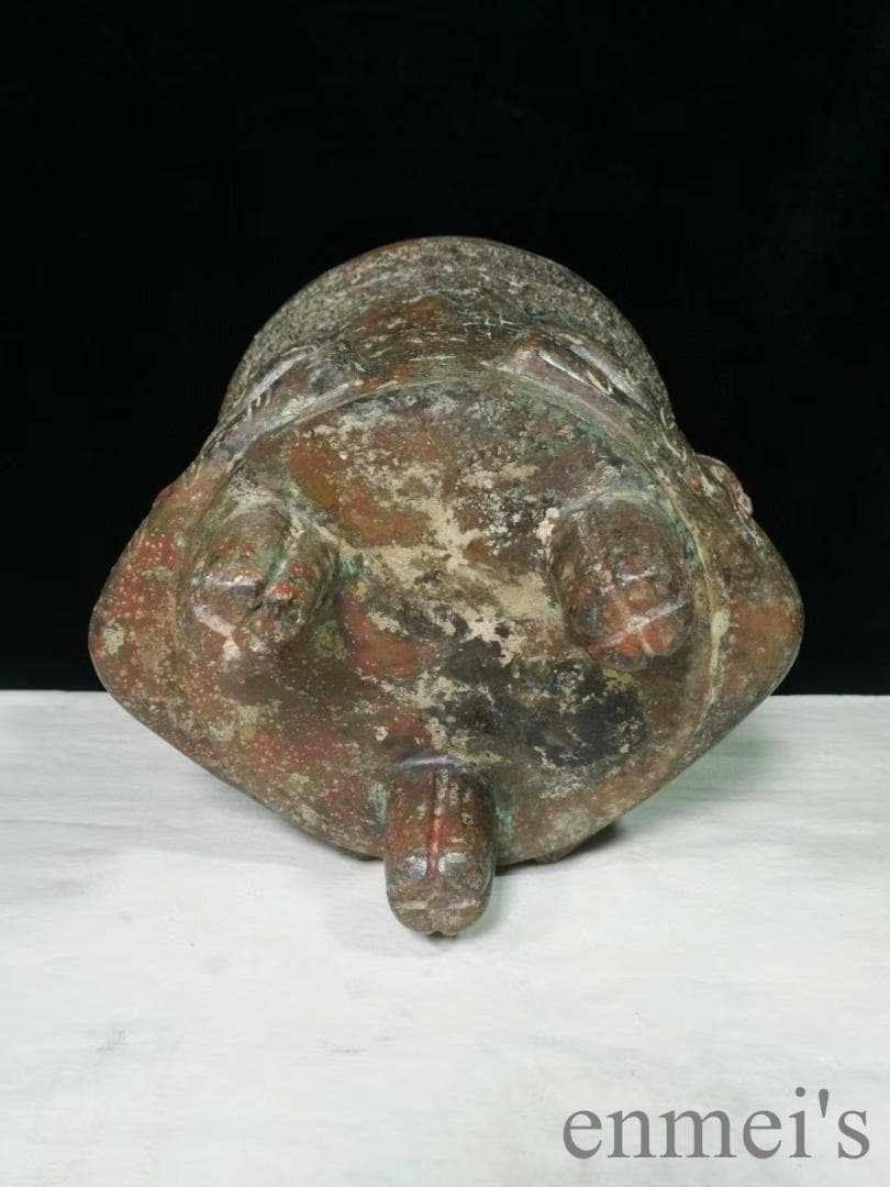 中国古美術 西漢 青銅器 鷹蓋人抱器 貯貝器 貝貨容器 儀礼器 貯蓄器 風水開運