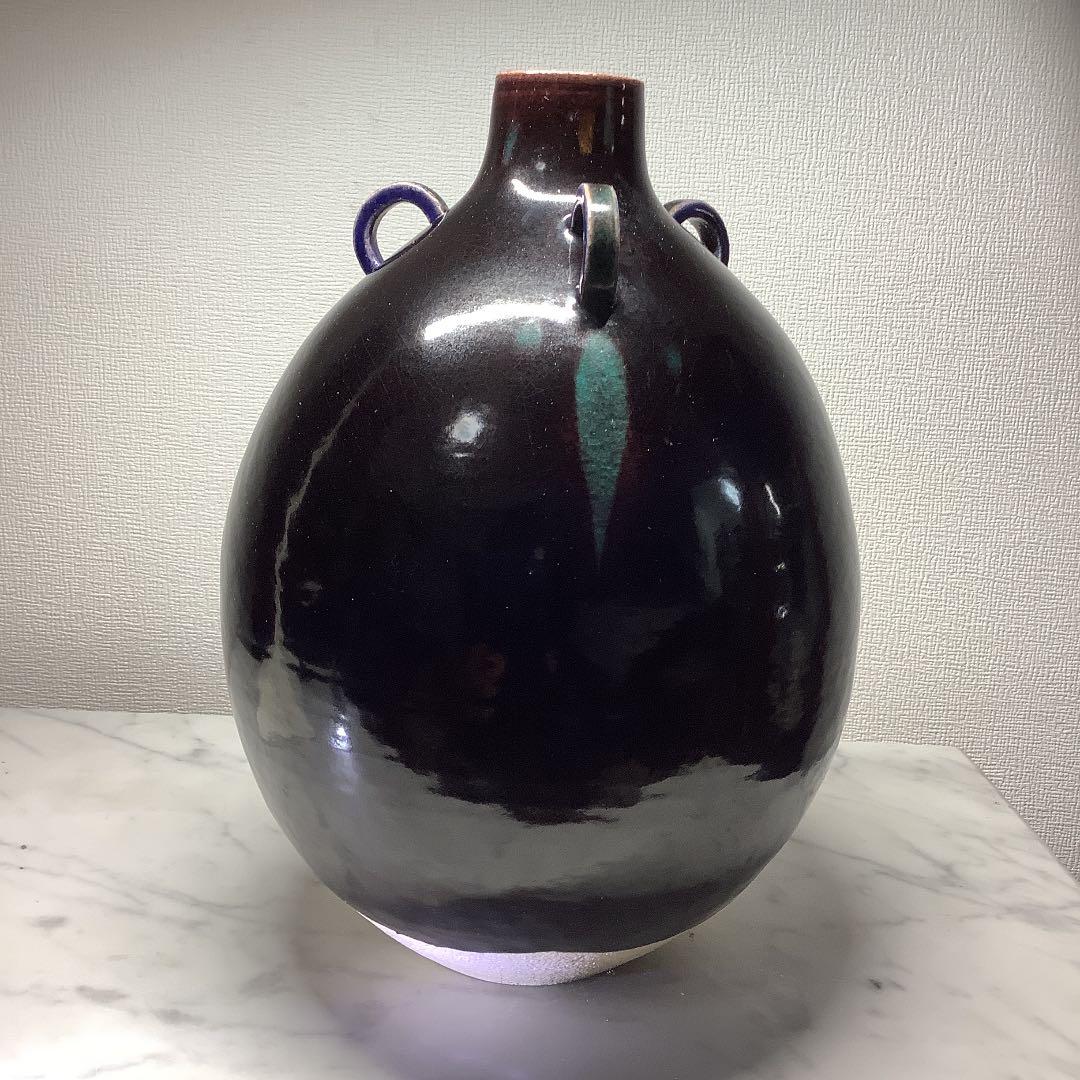 「再値下げ」九谷焼　三代　徳田八十吉(正彦銘) 彩釉壺