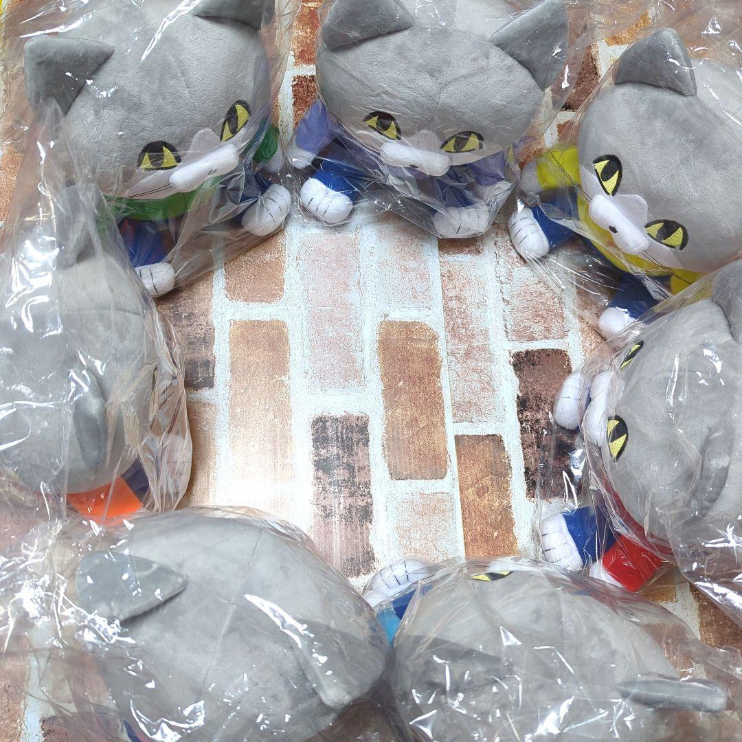 当選品！】仕事猫 おすわりBIGぬいぐるみ レインボーブルゾンver. 7種