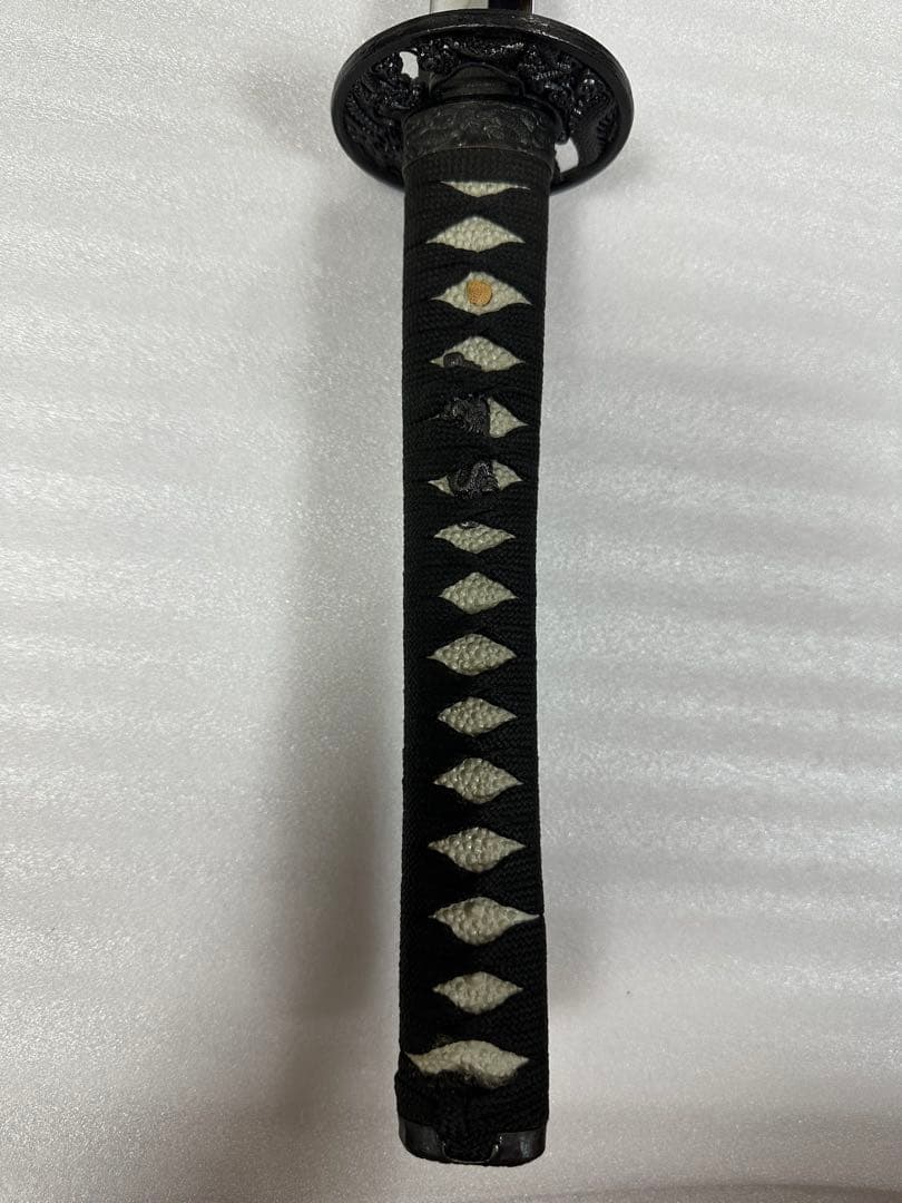 美品 模造刀 打刀 黑鞘 鞘付長さ約103cm