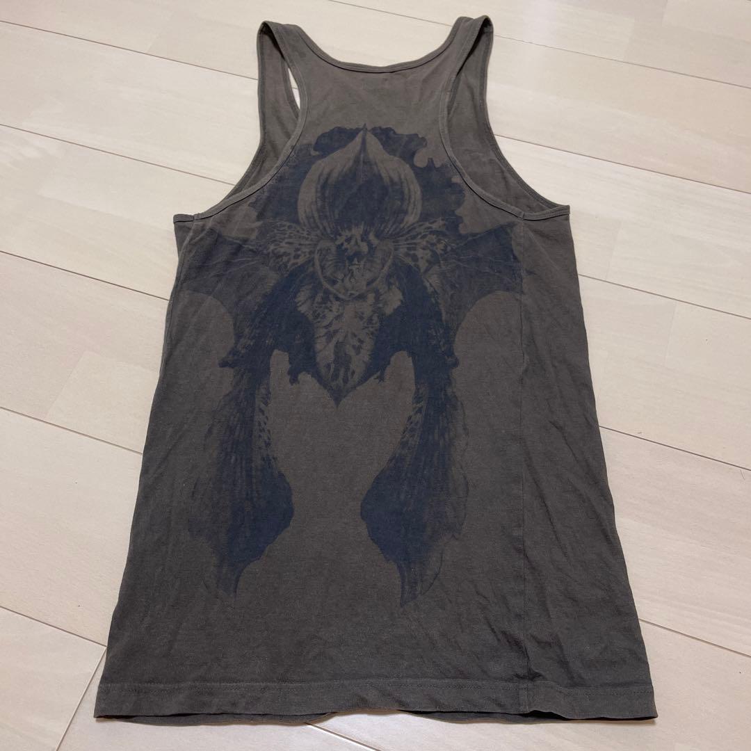 LGB/BEDROCK/ラグランブルー プリントタンクトップ