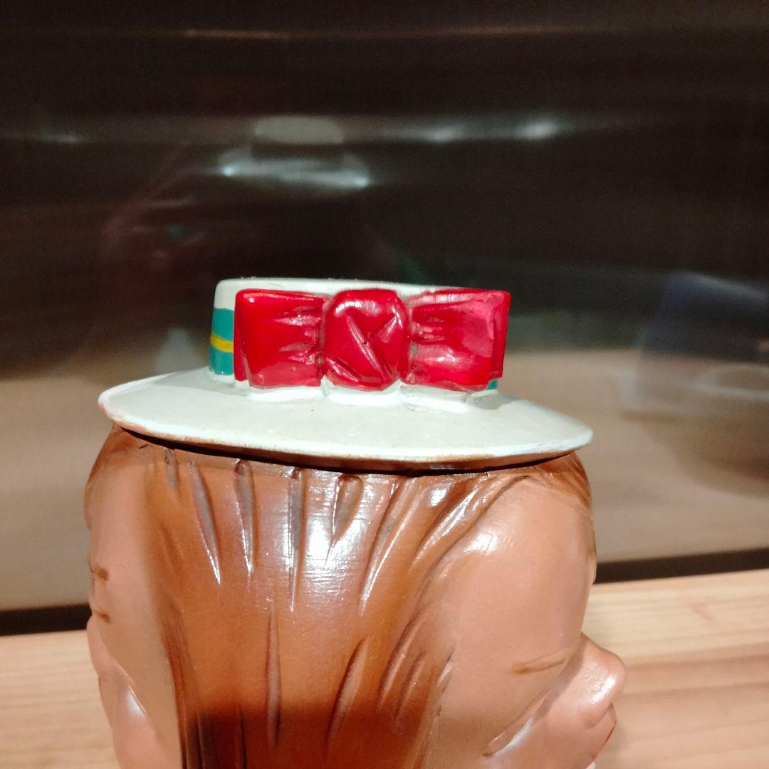 スペシャル　女性 ビンテージ　四つ目　4つ目　置物　ミッドセンチュリー　酔っ払い