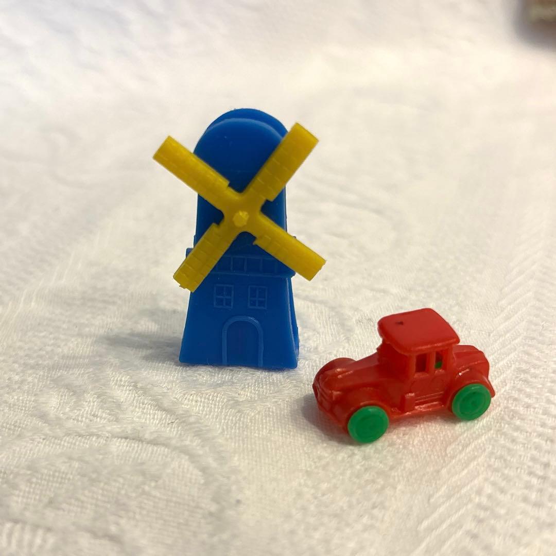 昭和レトロ グリコ おまけ 1960〜70年代 ミニチュア 風車 車 2個セット