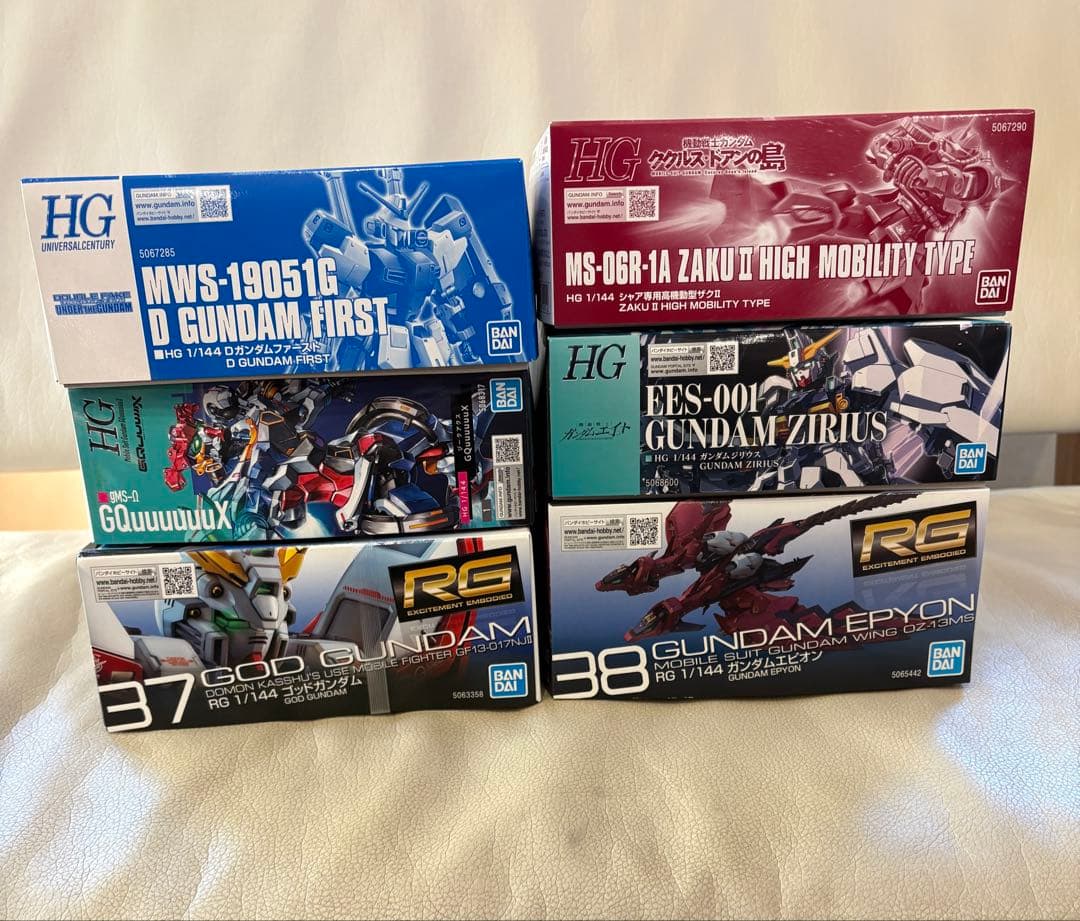 ガンプラまとめ売り HG.RG 6種セット