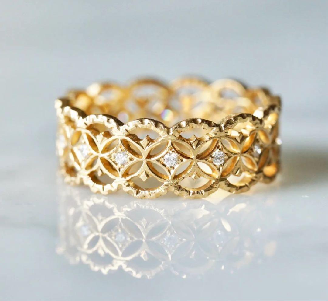 effe jewelry Delicatura YG ダイヤ　リング