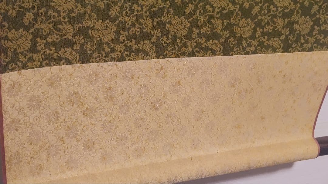 ご希望額まで値下げ～@中国画家 斉白石 花鳥図の印刷掛軸(一部に手彩色) 2本