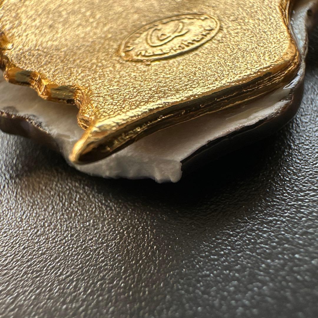 vintage】訳あり クリスチャンラクロワ エナメル蝶ブローチ vintage