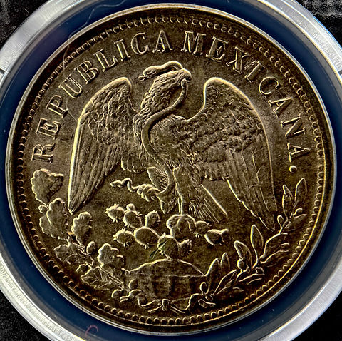 1898年 メキシコ 1ペソ銀貨 - PCGS AU58 | GoldSilverJapan