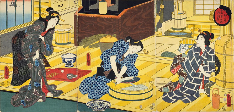 歌川豊国（三代）が描く、江戸の四季と花卉の美：錦絵帖が誘う日本の