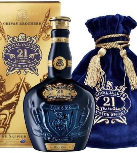 Chivas Bros. Royal Salute 21 Year, Sapphire Flagon | northwestliquors
