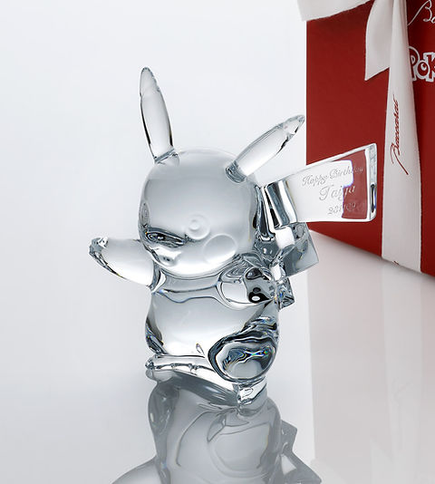 Baccarat バカラ ポケモンコレクション ピカチュウ 14.5cm 名入れ彫刻