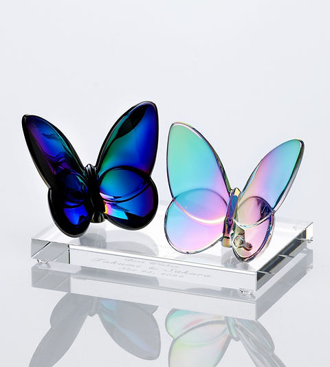 Baccarat バカラ ラッキーバタフライ イリゼクリア・スカラベブルー