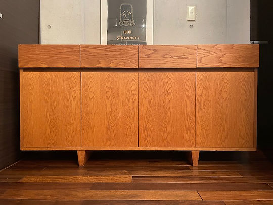 極美品 廃盤【unico】CORSO オーク材 AVボード ローボード