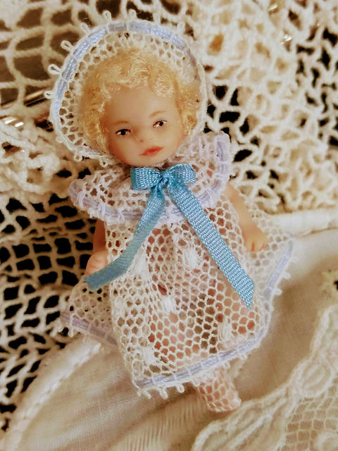 ヴィンテージ 作家物ミニョネットフレンチビスクドール キャシー