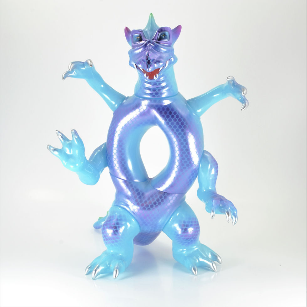 世界の怪獣、マイティ、バグン、イガール、テゴン。シカルナ工房製