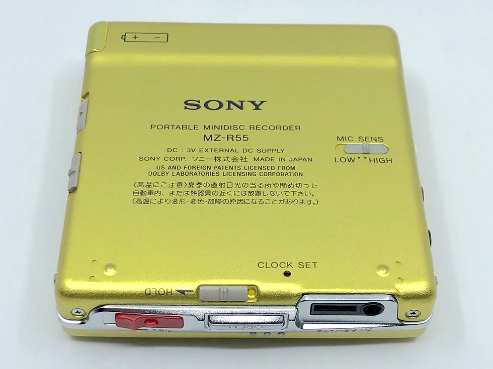 Sony MZ-R55 Yellow MiniDisc Recorder
