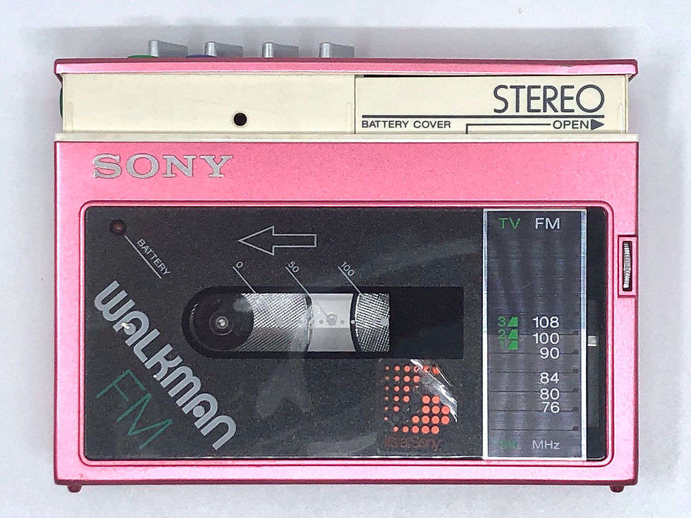 Sony Walkman WM-F20 Pink Portable Cassette Player with TV FM Radio