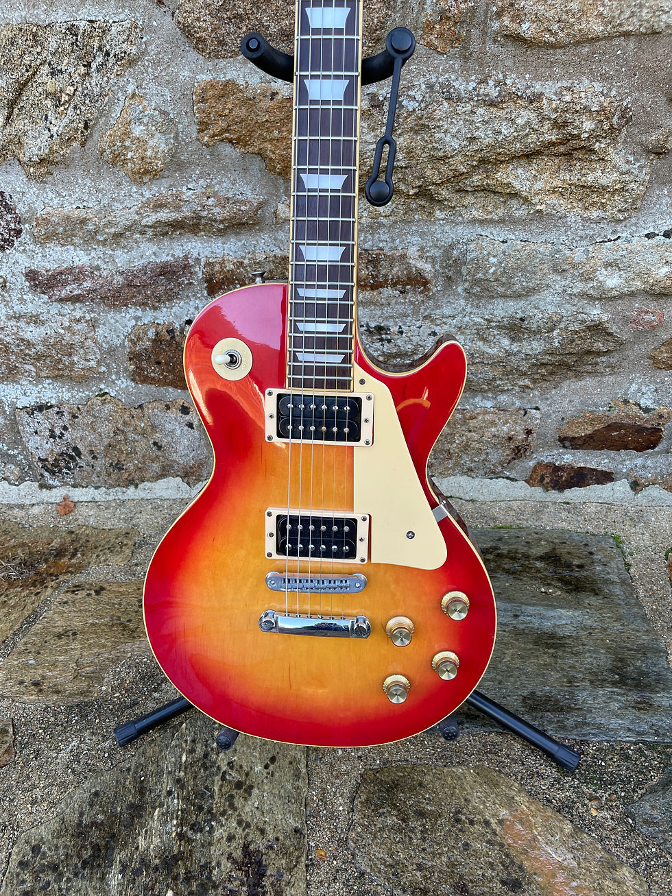 Blitz by Aria ProⅡ レスポール チェリー サンバースト 虎杢