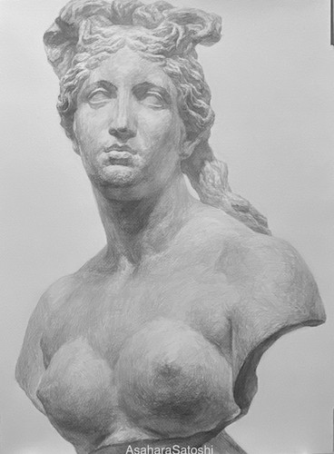 デッサン26 石膏像 カピトリーノヴィーナス | satoshi-asahara