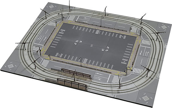 Kato 40-811 UNITRAM Basic Set TV1 - N Scale | Kato Model Trains