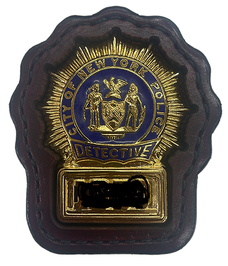 New York - NYPD Detective - Badge Holder - Custom made from top