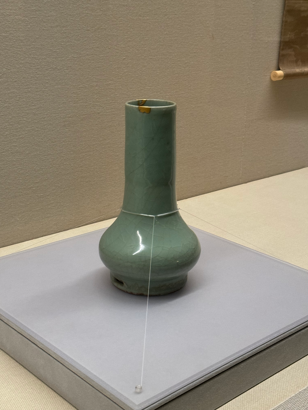 漢時代 白磁貼塑人佣龍文魂大瓶 花瓶 唐物 古賞物