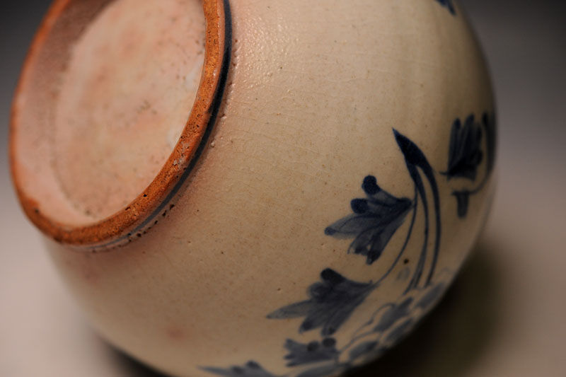 韓国美術高麗青磁鉄絵花卉文六孔瓶花瓶華道具古物 骨董李朝古朝鮮