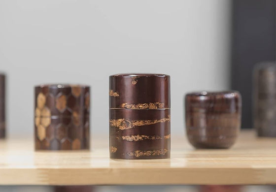 秋田 桜樺細工 茶櫃(びつ) 花籠 名工の作品 工芸品 秋田 桜