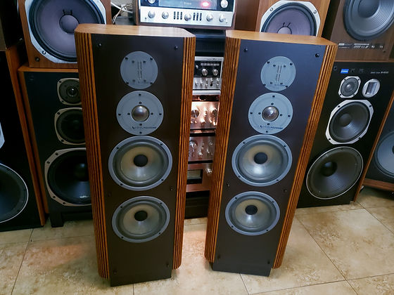 Infinity RS-4/B Vintage Floor Speakers Pair - New Foam, Amazing