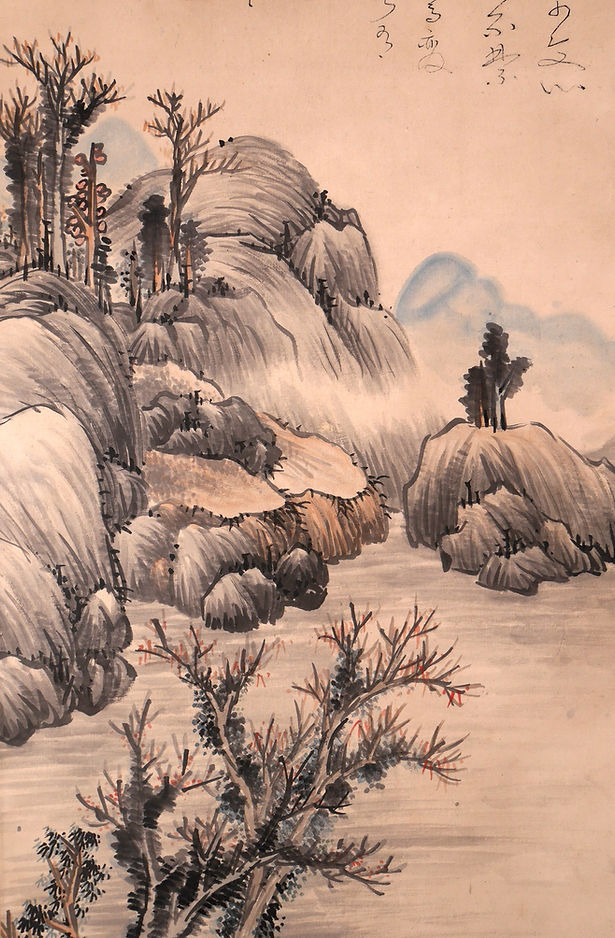 日本美術 書画・掛軸 | 浅峰山水図 訓 雲泉 | gallery陽々youyou | 山梨