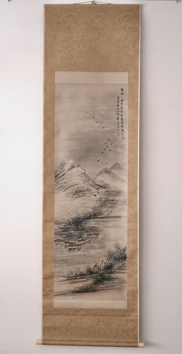 日本美術 書画・掛軸 | 墨江僑居図 岡田半江 | gallery陽々youyou | 山梨