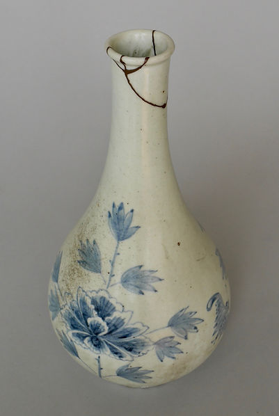 朝鮮 染付 龍紋大瓶 辺山 李朝龍紋大瓶うつし 送料込み250713 李