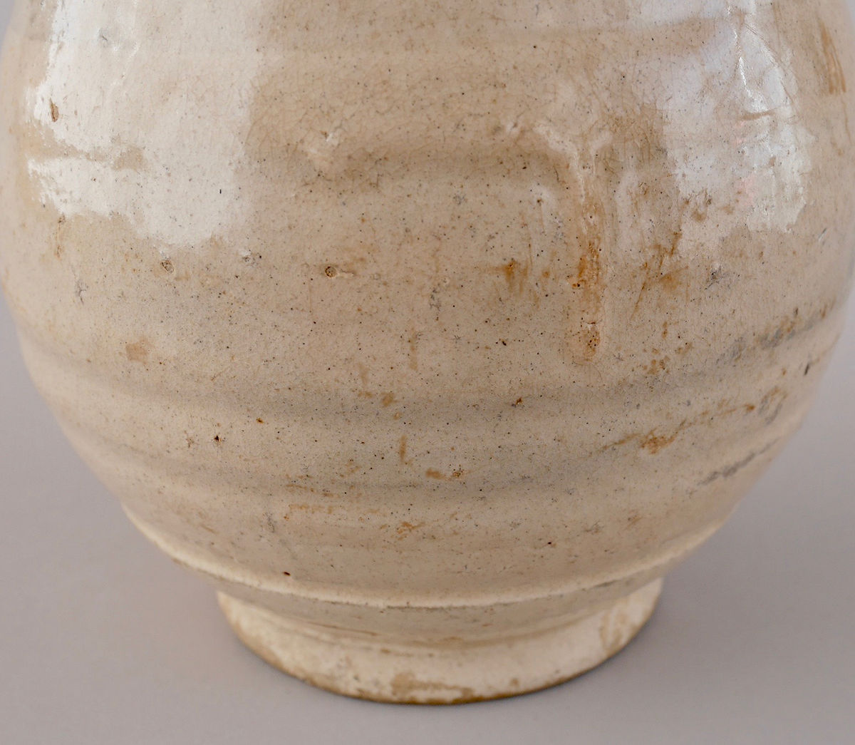 李朝初期粉引徳利