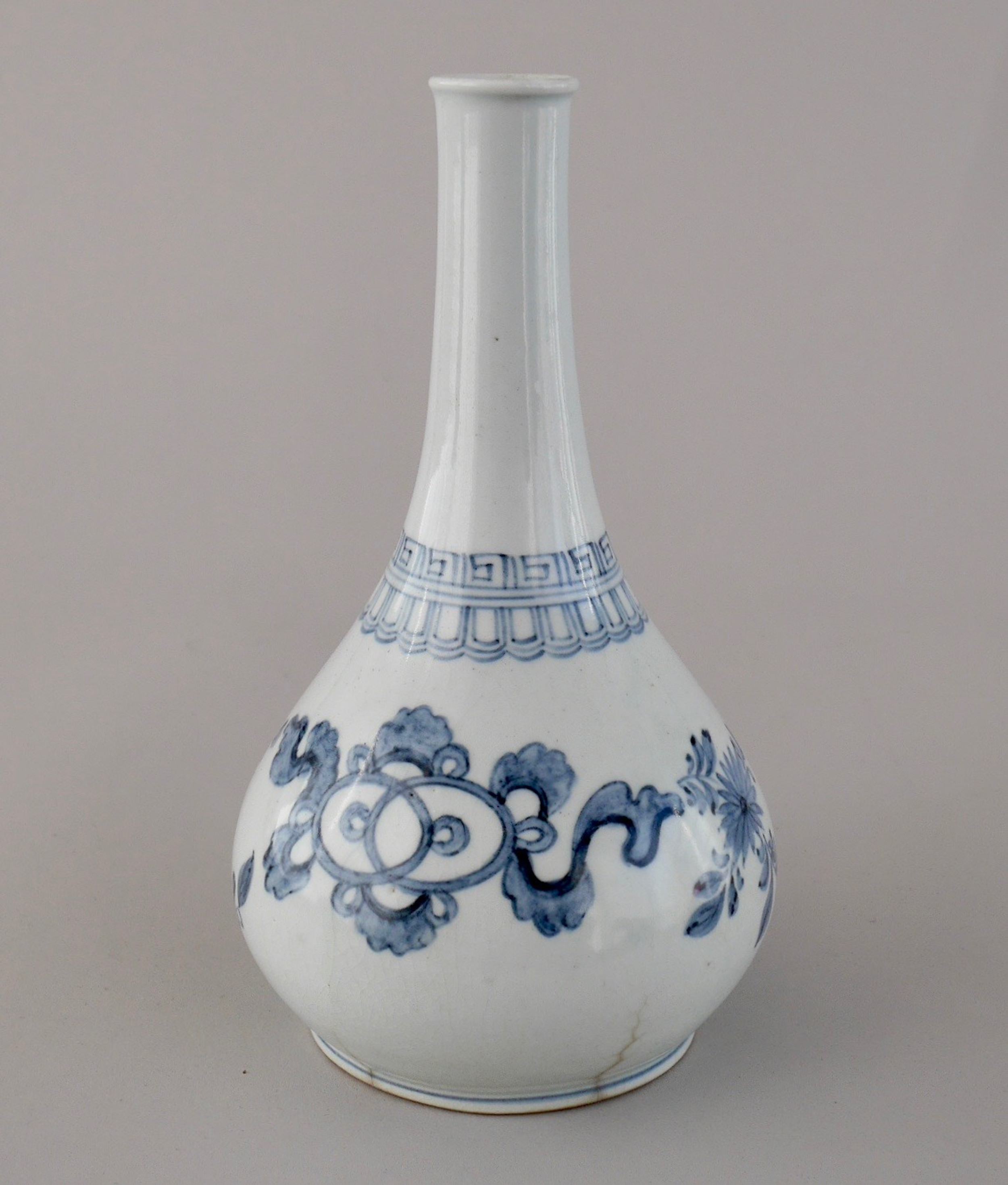 朝鮮美術 陶磁器 | 李朝白磁染付宝尽文瓶 | gallery陽々youyou | 山梨県