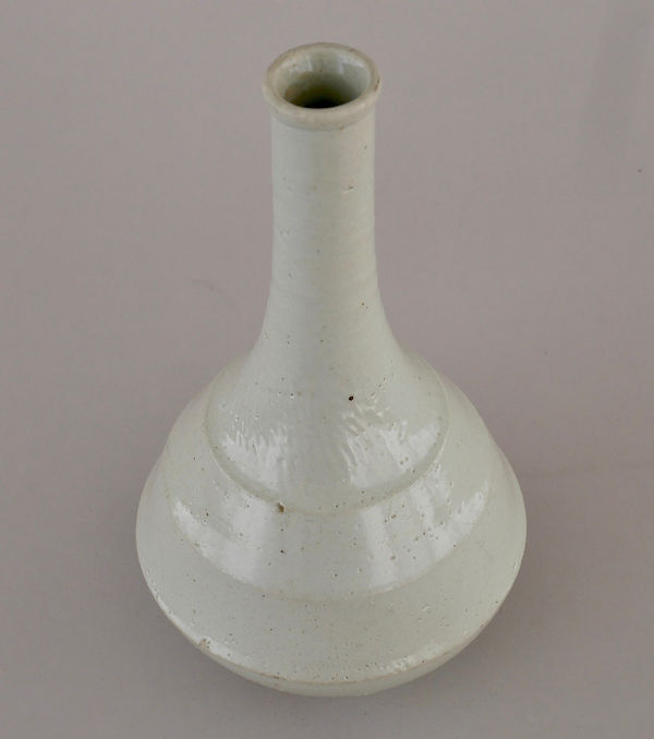 朝鮮美術 | 李朝白磁素文節形瓶 | Gallery陽々youyou | 山梨県